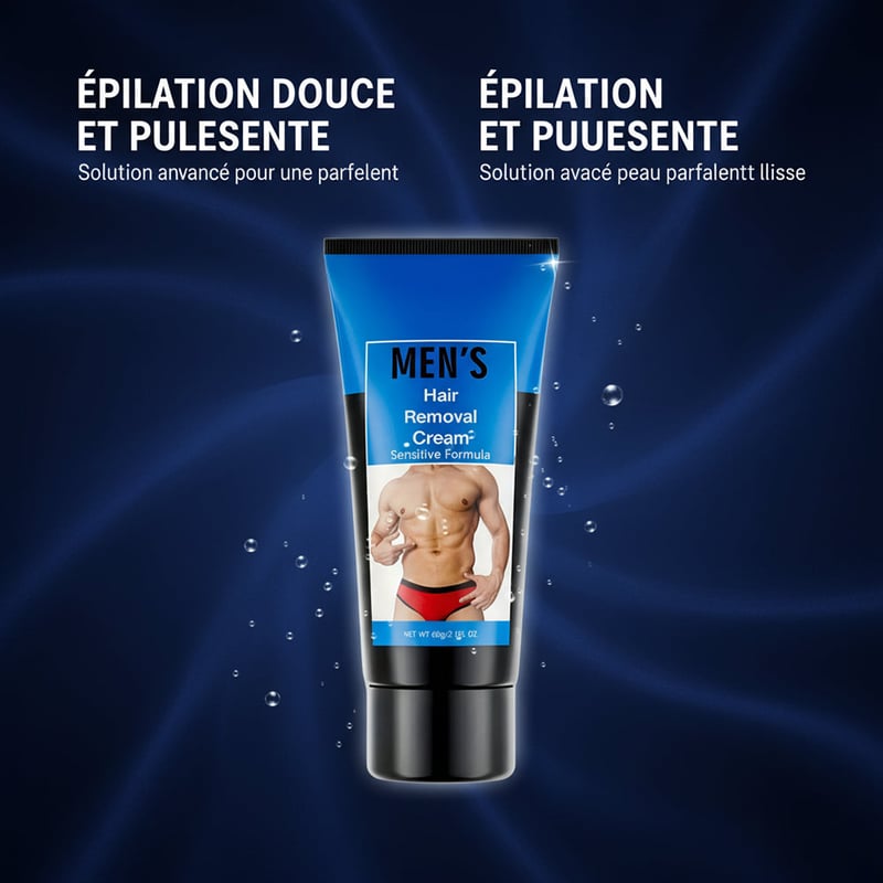 Crème dépilatoire pour hommes