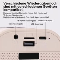 Bluetooth-Mikrofon Integrierter Mini-Karaoke-Lautsprecher