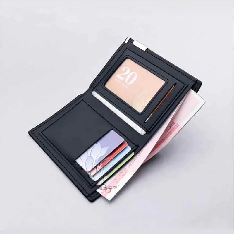 Kurze Brieftasche mit Eisenkante