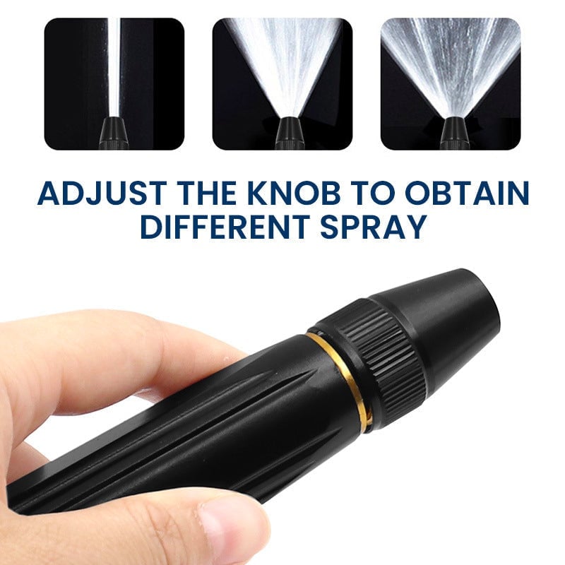 new-Heavy Duty Adjustable Twist Hose Nozzle Jet Sweeper Nozzle
