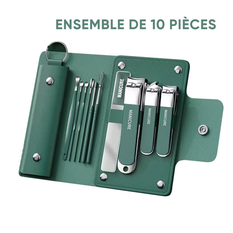 Ensemble coupe-ongles avec fente de rangement pour ongles