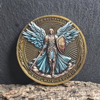 Erkeengelen Michael Watches Over Us Challenge Coin