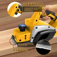 Sakerplus Cordless 3-Inch Electric Wood Planer