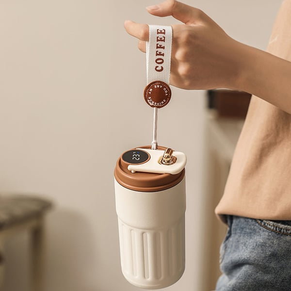Coffee Thermos With Temperature Indicator