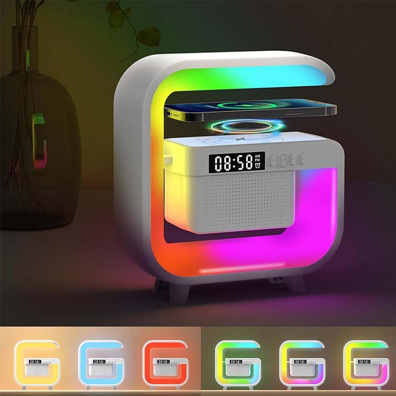 Multifunctional Bluetooth Speaker & Wireless Charger Lamp