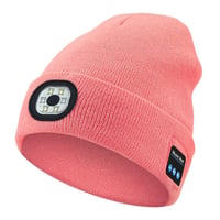 Bluetooth-Mütze mit LED-Licht & abnehmbaren Lautsprechern