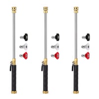 Garden Hose Nozzle High-Pressure Washer with 3 High-Pressure Nozzles