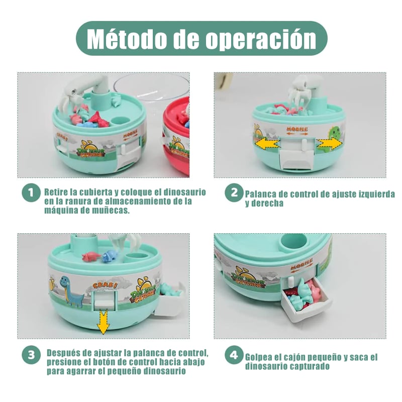 Mini juguetes de máquina de garra de dinosaurio