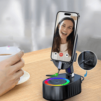 360° Adjustable Phone Stand with Built-in Bluetooth Speaker