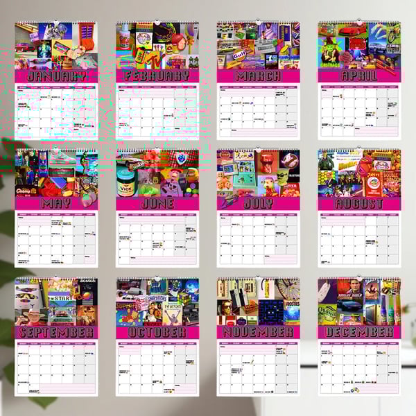 Retour aux années 80 - Calendrier mural 2025