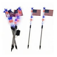 Outdoor Independence Day Decorative Light Post
