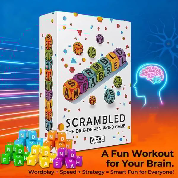 Scrambled Dice Word Game Set