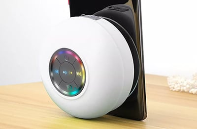 Mini Bluetooth Shower Speaker With Led Light