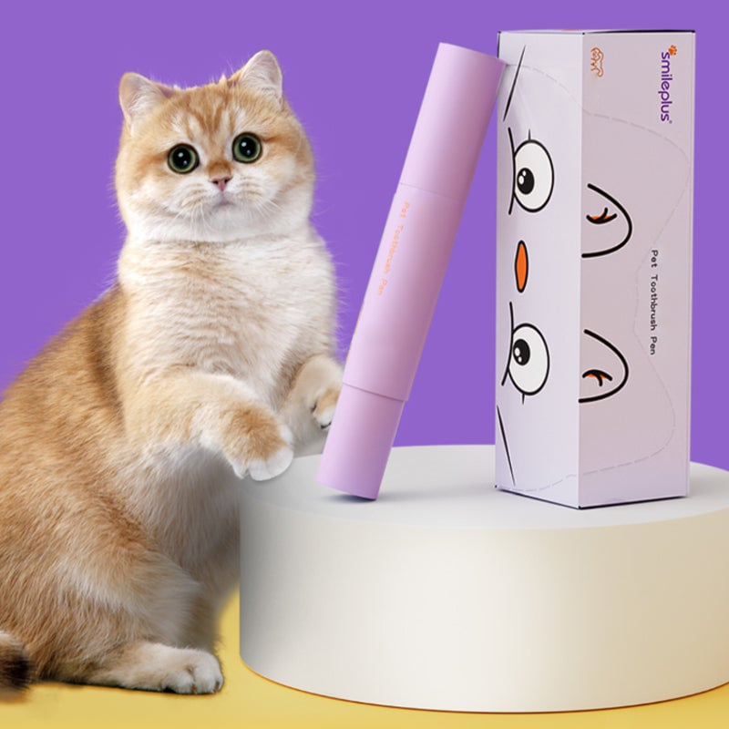 Pet Tooth Cleaning Pen – Toothpaste & Brush in One