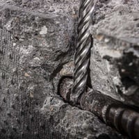 Vierbladige, geslepen excentrische boor