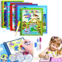 Magic Water Coloring Book（18.3*14.8cm/7.20*5.83in）