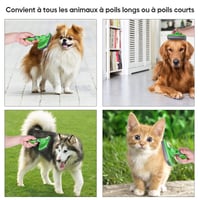 Brosse autonettoyante pour chiens/chats