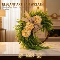 Garden-Style Hydrangea Wreath