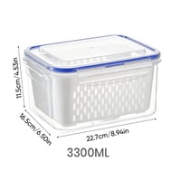 New Food Storage Containers for Fridge with Removable Colander