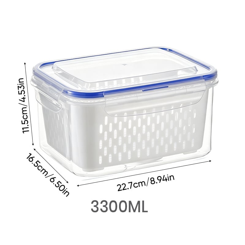 New Food Storage Containers for Fridge with Removable Colander