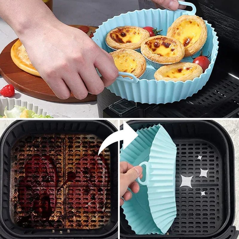 Teglia in silicone per friggitrice ad aria calda