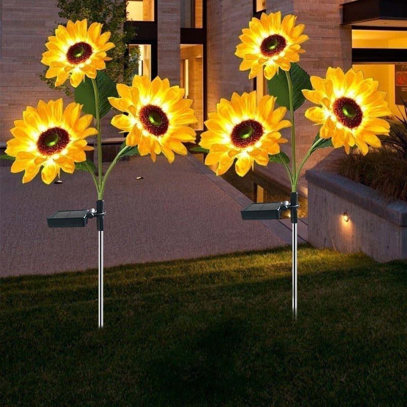 Solar Sunflower Lights