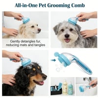 New 2 in 1 Pet Bath and Grooming Brush
