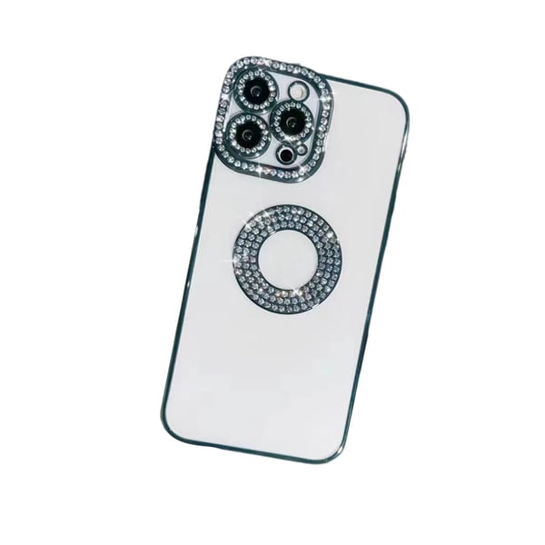 Custodia per iPhone con diamanti glitterati