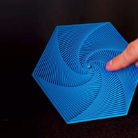 Esagono frattale di Fidget stampato in 3D