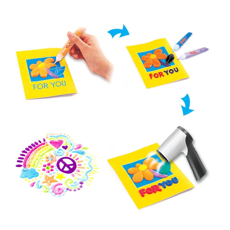 ✏️DIY bubble popcorn tekenpennen (6 stuks)