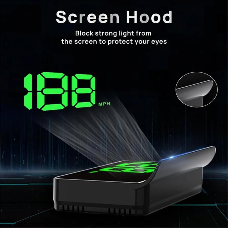 Sakerplus® Digital GPS Head Up Display Speedometer