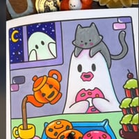 Spooky Cutie Coloring Book Paperback
