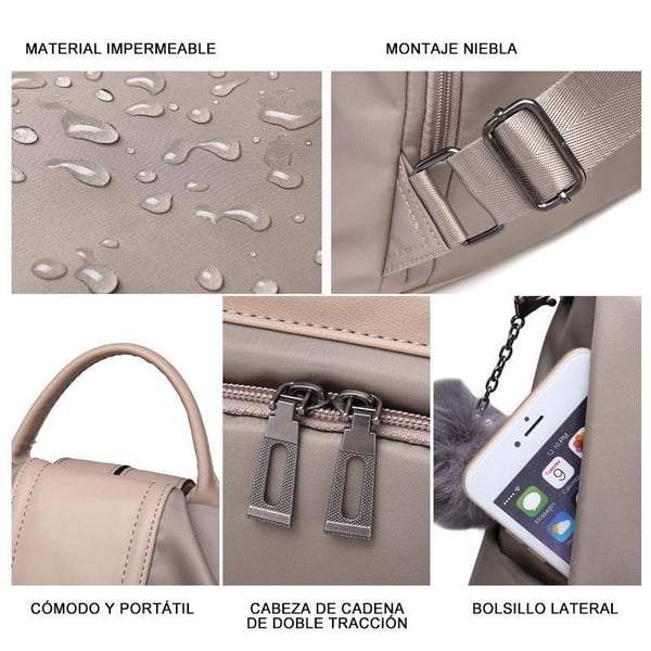 Bolso antirrobo para mujer, cómodo, seguro y multifuncional