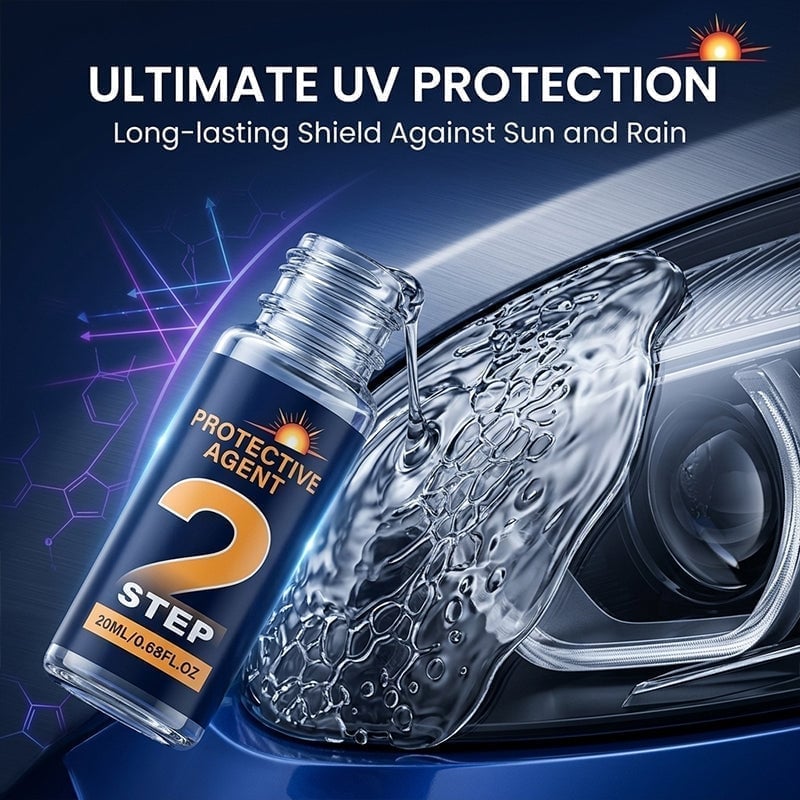 Car Headlight Restoration Kit for Yellowing & Oxidation