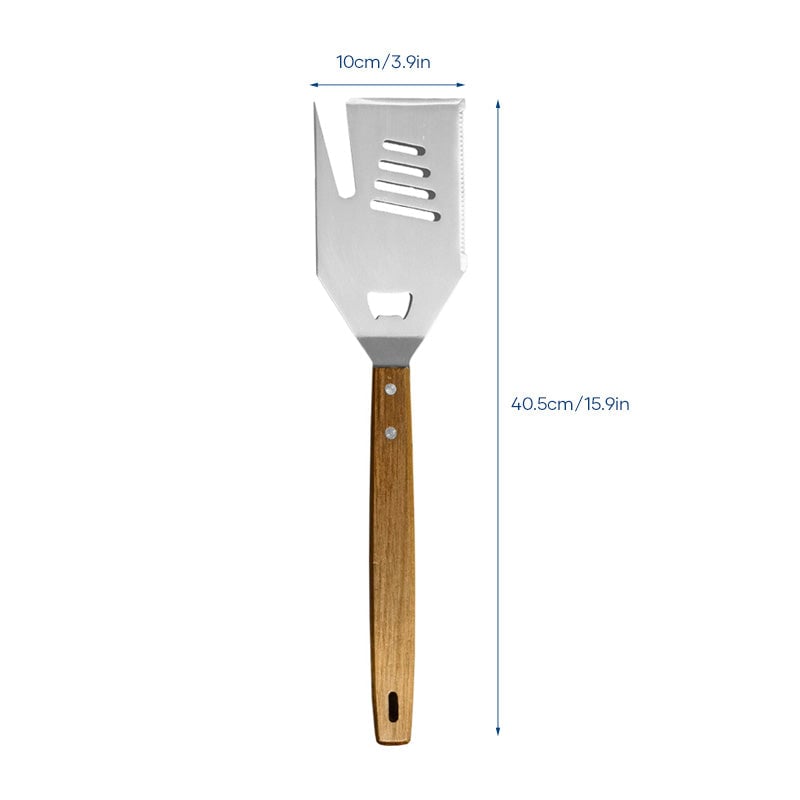 5-in-1 grillspatelvork met mes BBQ-gereedschap