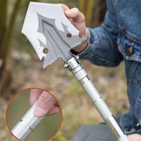 Multifunctional portable outdoor camping engineer shovel