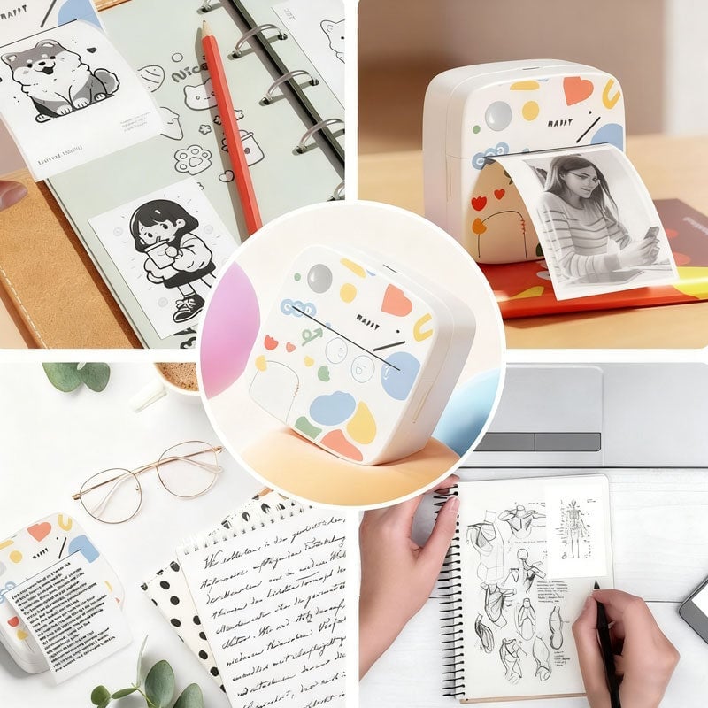 Mini Wireless Bluetooth Label Printer