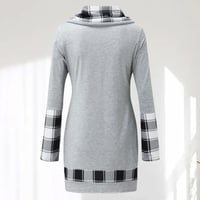 Vintage Plaid Patchwork Dress