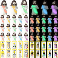 Glow in the Dark Mini Jesus Figurines with Bible verse Cards (5 pcs)