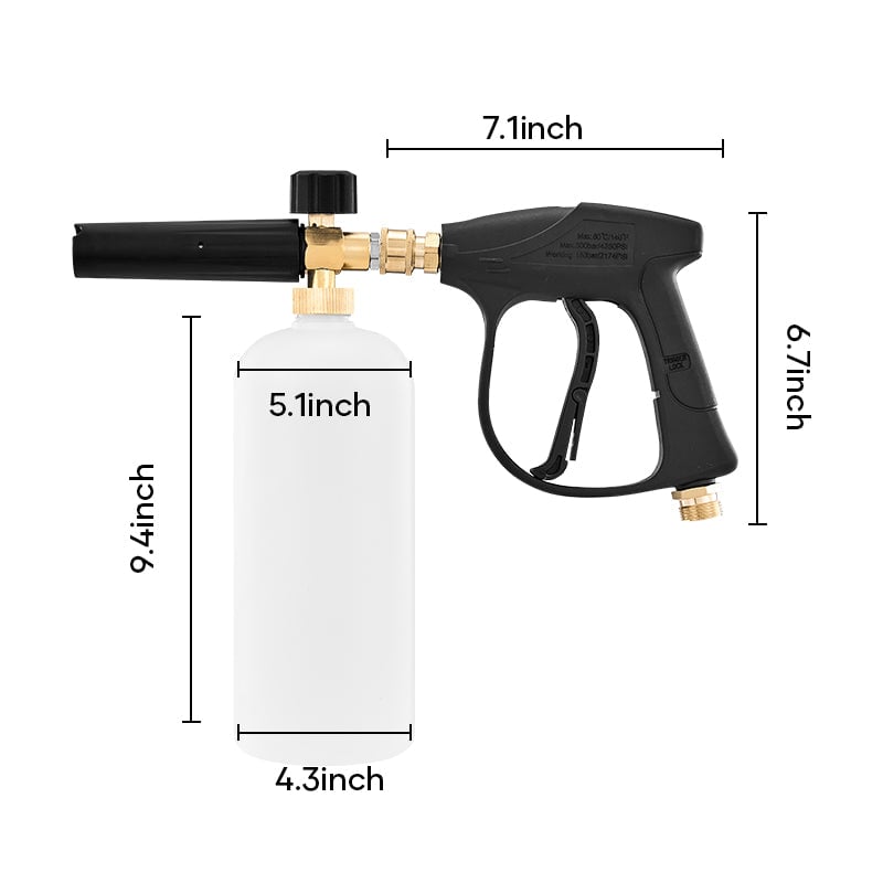 Enhance Your Car Washing Experience - SAKER® Foam Cannon Dual Connector Accessory