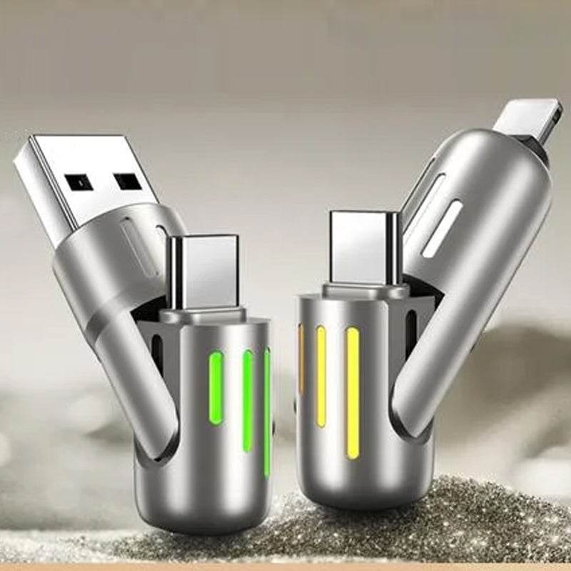 Colorful Breathing Light 4 in 1 Data Cable