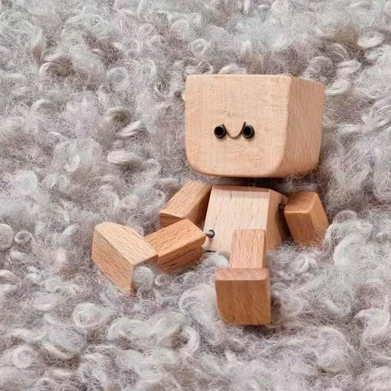 Wackelnder Holzfigur-Mann