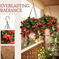 Faux Crepe Myrtle Hanging Baskets