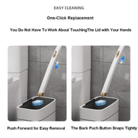 Wall-Mounted Toilet Brush Set