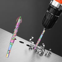4pcs Titanium Coated Spiral Four-blade Eccentric Drill Bits