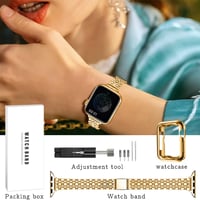 ​​iWatch Butterfly Clasp Metal Case Band