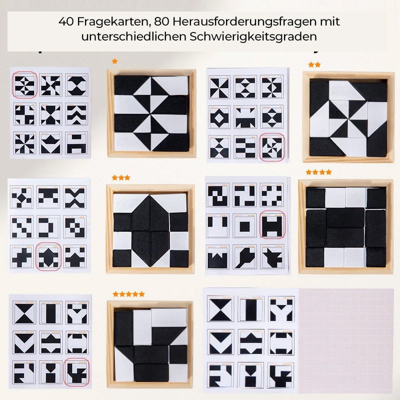 Hölzernes verstecktes Blockpuzzle