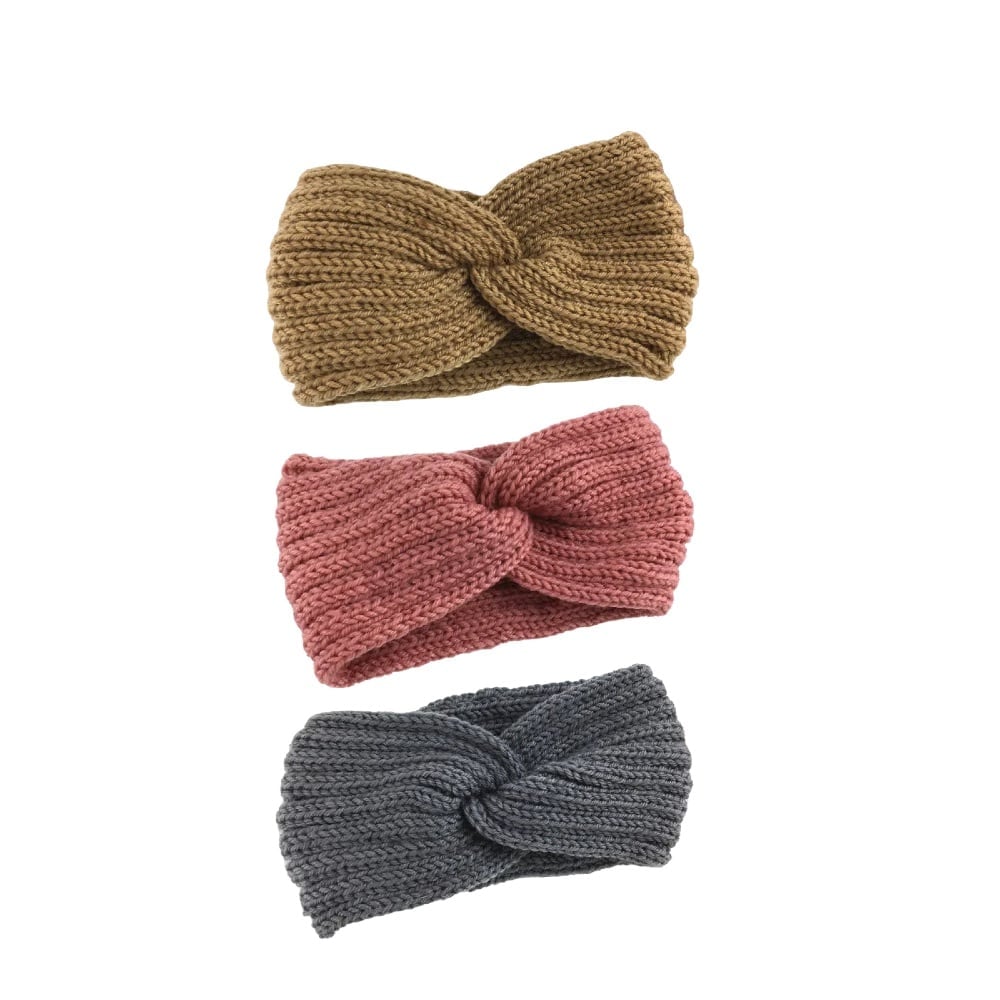 Handstickat varmt garnpannbandsset - 5 delar, 5 färger