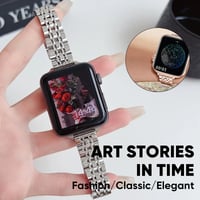 ​​iWatch Butterfly Clasp Metal Case Band
