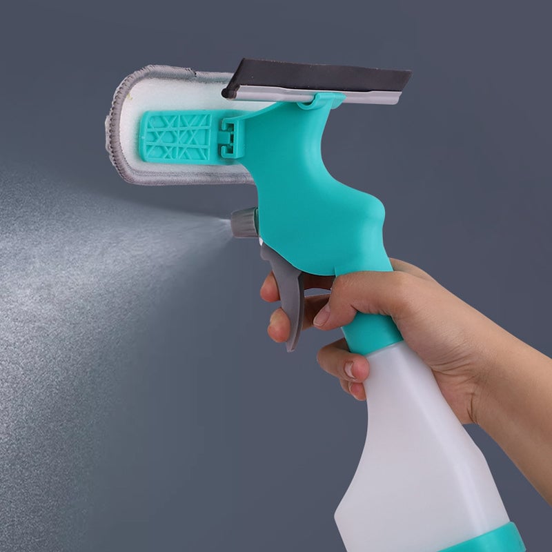 Scrape-and-Wipe Window Cleaner